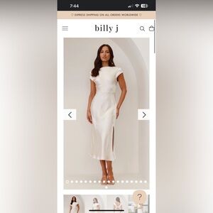 Ivana Midi Dress in Champagne - New with Tags - size 10